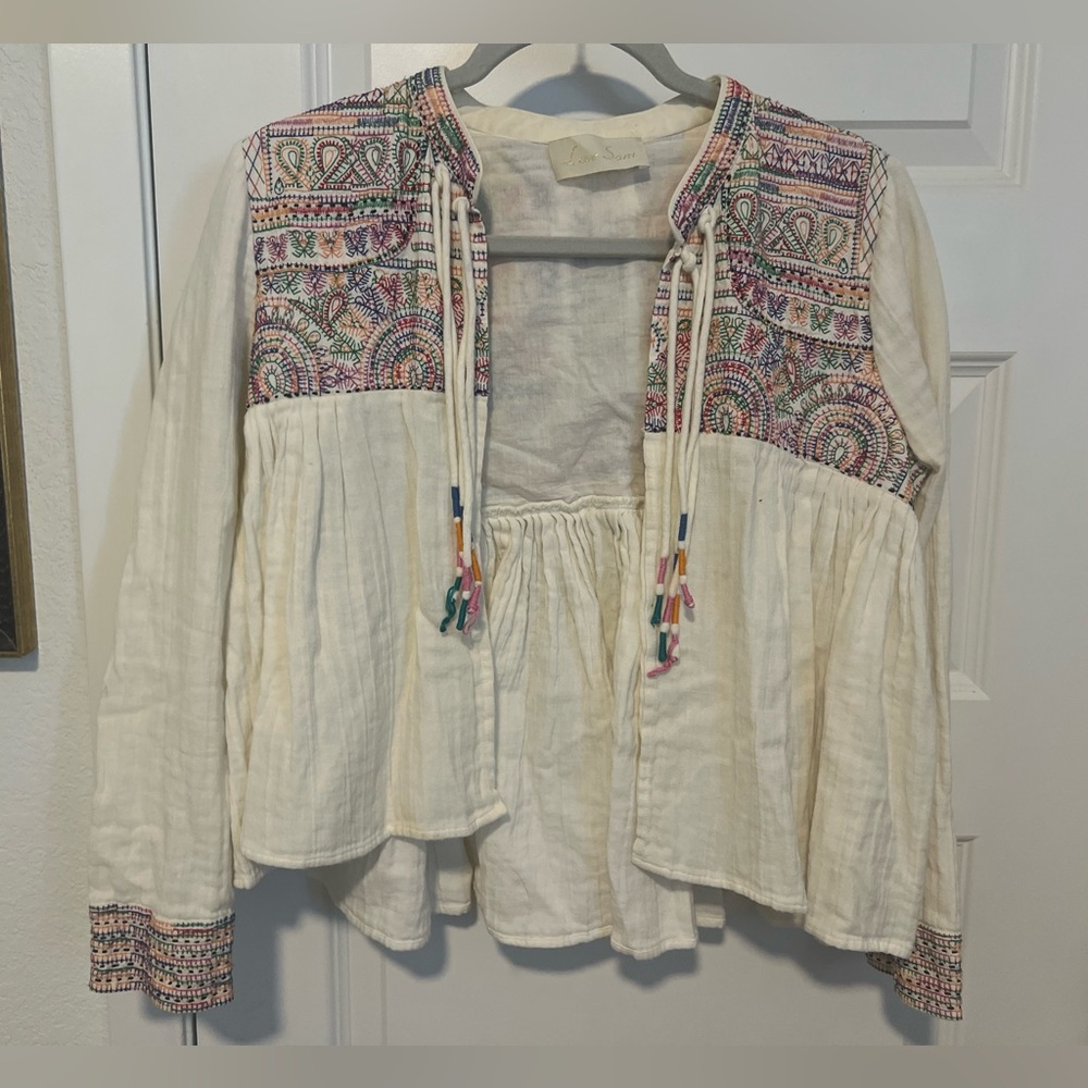 Love Sam embroidered cardigan